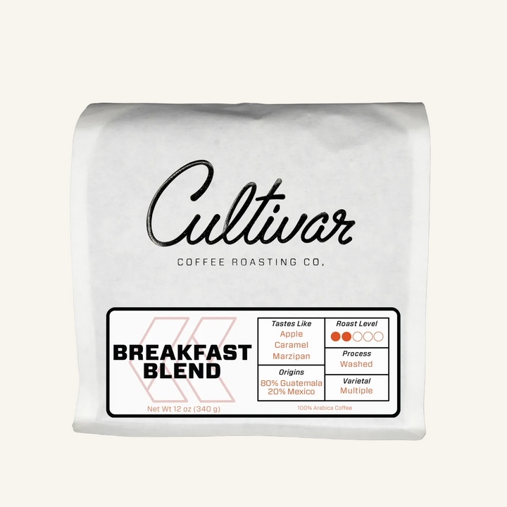 Retail bag of Cultivar Coffee Roasting Co.&